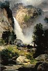 Falls Canvas Paintings - Cascade Falls Yosemite